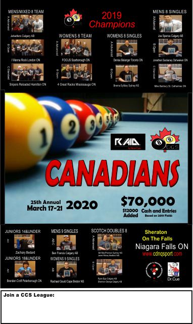 Canadian Cue Sport Association Ccs Ccs Canadian 8 Ball